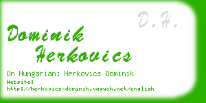 dominik herkovics business card